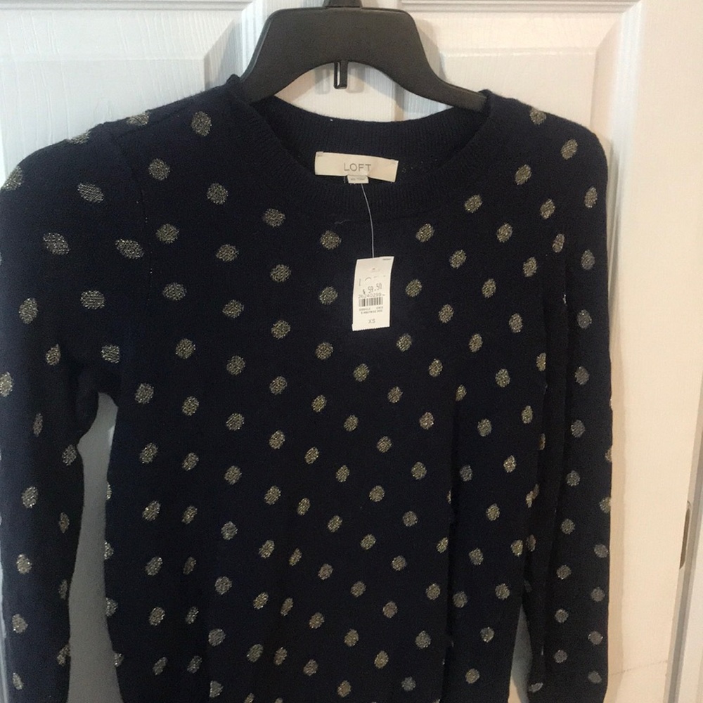 LOFT Navy Blue Sweater  Brand New With Tags